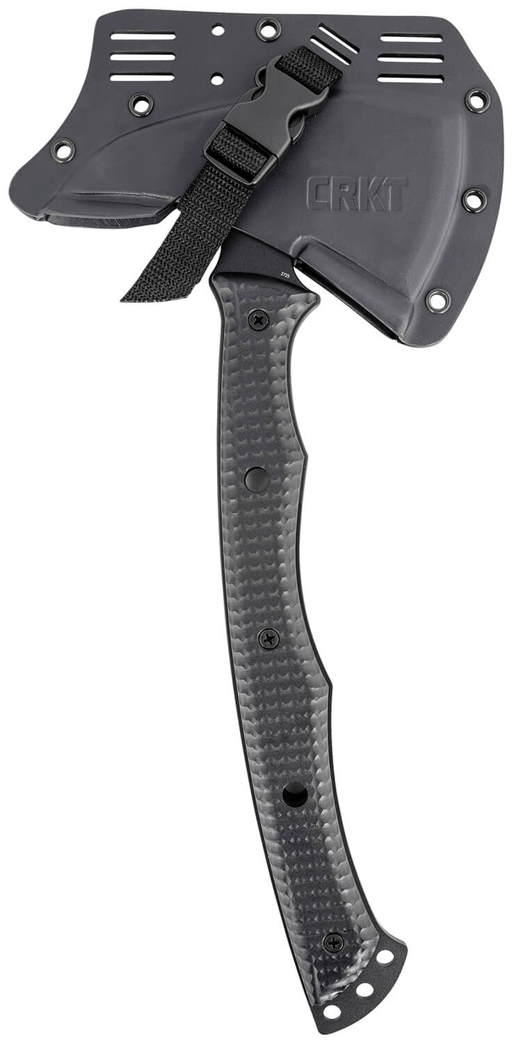 CRKT 2725 Kangee T-Hawk 2.93 Blade Axe w/Spike SK-5 Steel Blade Black Textured GRN Handle 13.75" Long Tomahawk w/Spike - Image 3