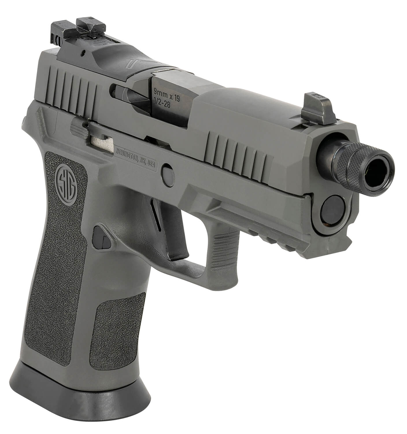 Sig Sauer 320XCA9LEGIONTBR2 P320 XCarry Legion Carry Frame 9mm Luger 17+1 4.60 Black Carbon Steel/Threaded Barrel Legion Gray Cerakote Optic Ready/Serrated Stainless Steel Slide Legion Gray Cerakote Stainless Steel Frame w/Beavertail & Picatinny Rail " - Image 3