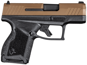 Taurus 1GX4M93E GX4 Micro-Compact Frame 9mm Luger 11+1 3.06" Satin Black DLC Stainless Steel Barrel Troy Coyote Brown Cerakote Serrated Steel Slide Matte Black Stainless Steel Frame Black w/Interchangeable Backstrap Grip Loaded Chamber Indicator/Man