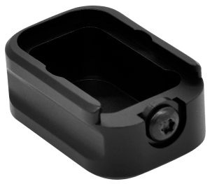 Warne MESIG54BLK Magazine Extension made of 6061-T6 Aluminum with Hardcoat Anodized Black Finish for Sig P320 Magazines (Adds 5rds 9mm Luger)