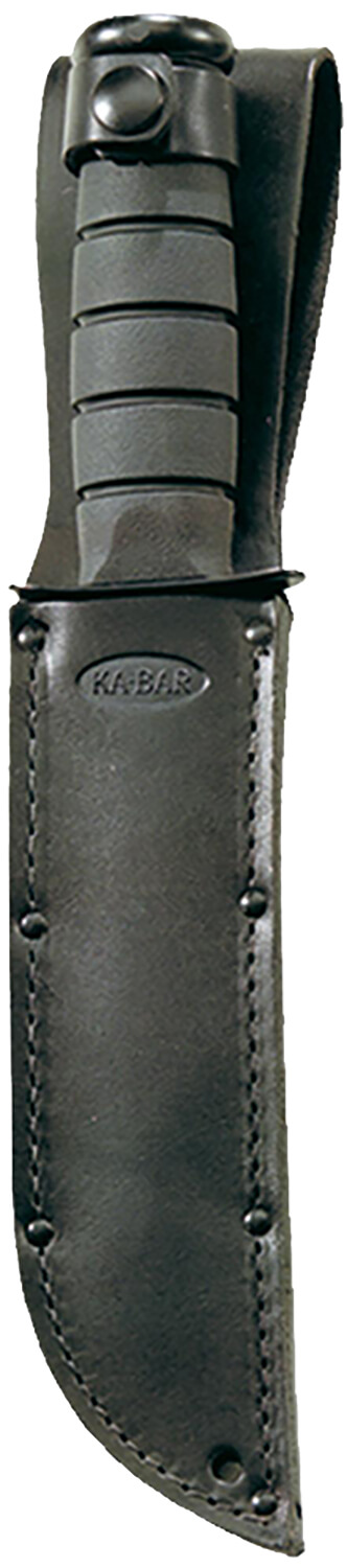 Ka-Bar 1256 Fighting/Utility 5.25" Fixed Clip Point Plain Black 1095 Cro-Van Blade Black Kraton G Handle Includes Sheath - Image 2