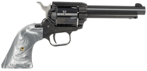 Heritage Mfg RR22B4GPRL Rough Rider  22 LR 6 Shot 4.75" Black Barrel & Cylinder Black Frame  Altamont Gray Pearl Grips