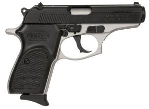 Bersa T380DT8 Thunder Micro-Compact Frame 380 ACP 8+1 3.50" Steel Barrel Matte Black Serrated Steel Slide Satin Nickel Aluminum Frame