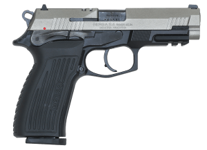 Bersa TPR9DT TPR Full Size Frame 9mm Luger 17+1 4.30" Black Steel Barrel Nickel Cerakote Serrated Steel Slide Matte Black Aluminum Frame w/Picatinny Rail Ambidextrous