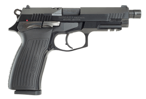 Bersa TPR9MX TPRX Full Size Frame 9mm Luger 17+1 4.25" Black Steel Threaded Barrel Matte Black Serrated Steel Slide & Aluminum Frame w/Picatinny Rail Ambidextrous