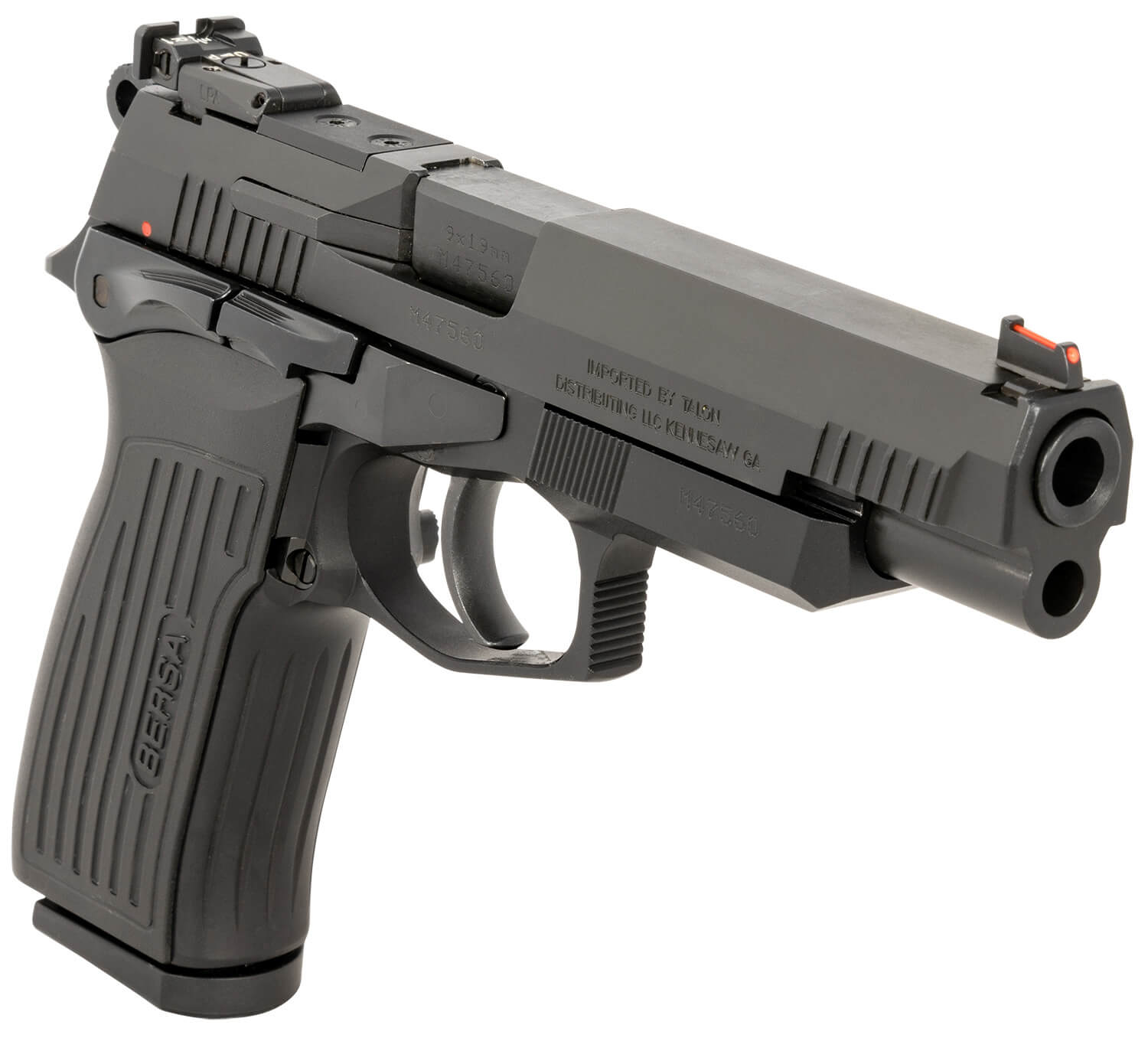Bersa TPR9XT TPR XT Full Size Frame 9mm Luger 17+1 4.96" Black Steel Barrel Matte Black Serrated Steel Slide & Aluminum Frame Ambidextrous - Image 3