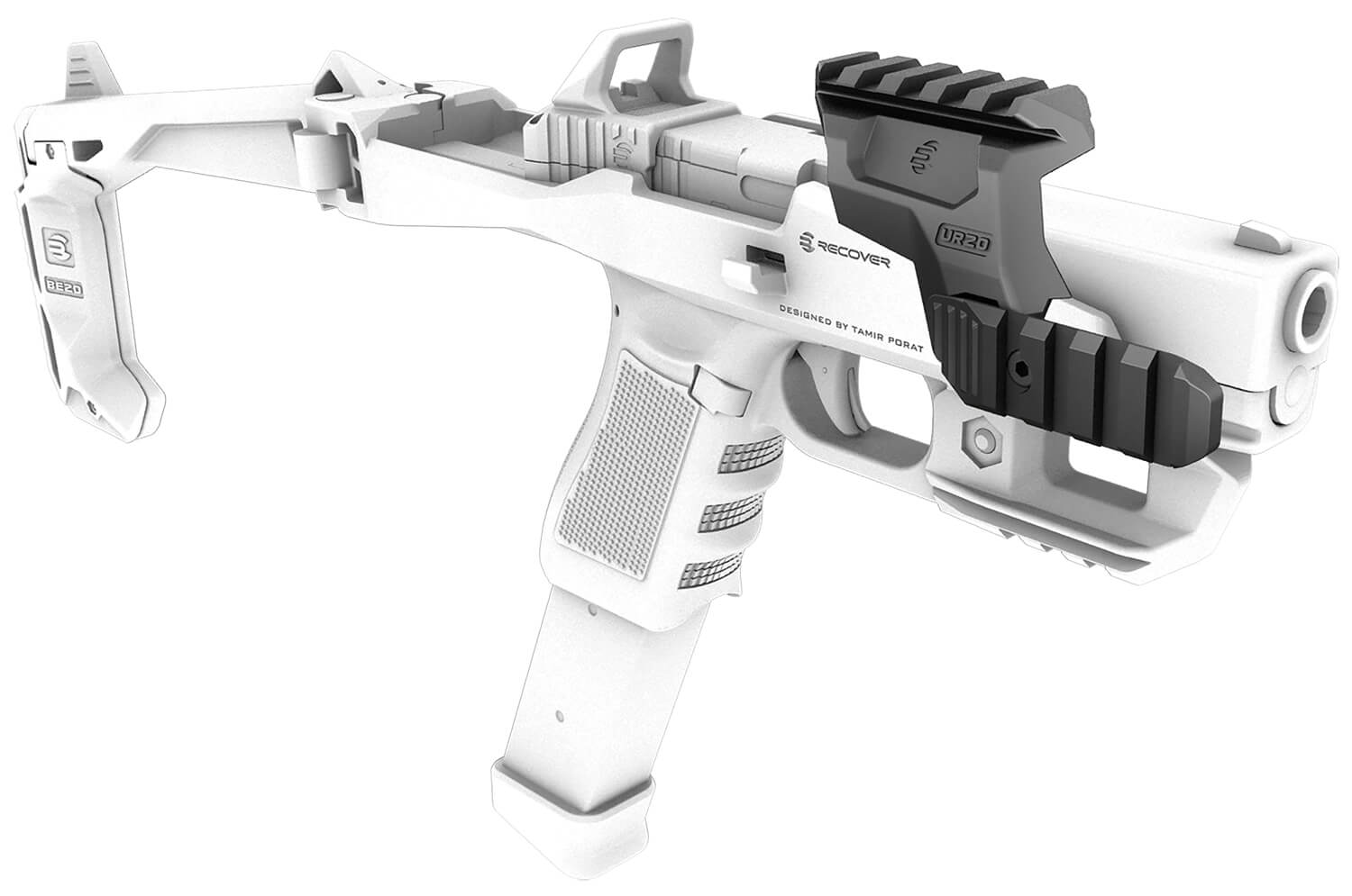Recover Tactical UR2001 Brace Upper Rail Black 20/20 Series Stabilizer - Image 2