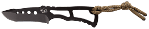 Southern Grind SG04030100 Vermin  Fixed Drop Point Plain Black S35VN SS Blade  Includes Lanyard/Sheath