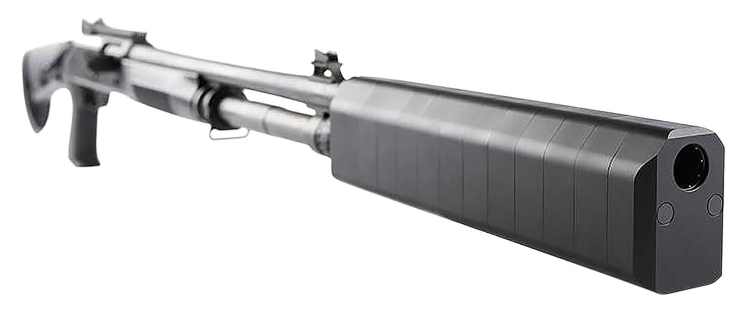 SilencerCo SU823 Salvo 12 2.21" x 2.96" Black Aluminum/Stainless Steel - Image 2