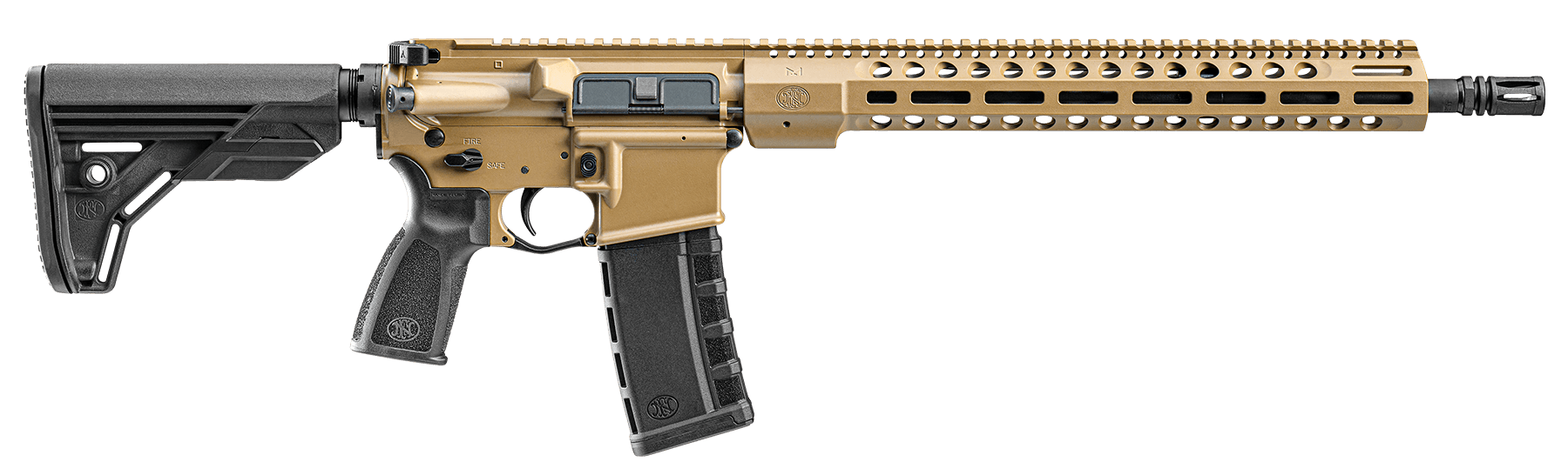 FN 36100642 FN 15 Tac3 5.56x45mm NATO 16" Chrome-Lined Barrel 30+1 FDE Anodized Rec/M-LOK Handguard Black 6 Position Collapsible Stock Optics Ready