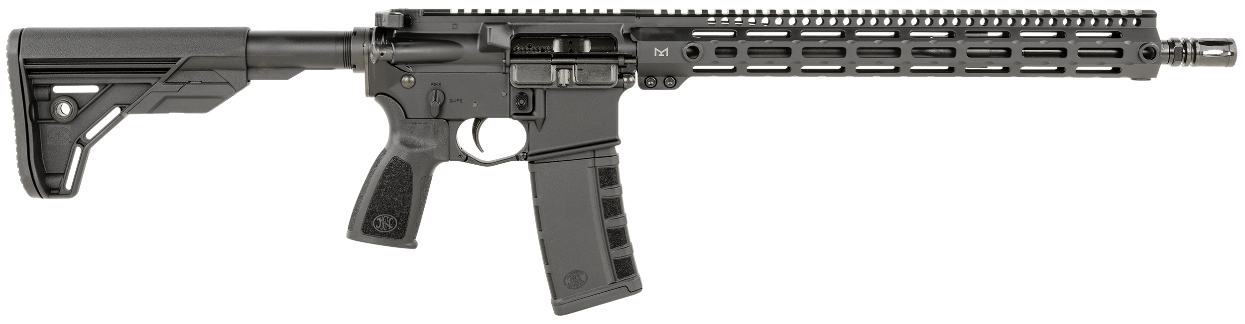 FN 36100658 FN 15 Tac3 Duty 5.56x45mm NATO 16" Chrome-Lined Barrel 30+1 Black Anodized Rec/Lightweight 15" M-LOK Handguard Black 6 Position Collapsible Stock Optics ready