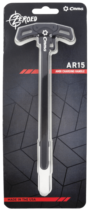 CMMG 55BA5A4 Charging Handle Zeroed Ambidextrous 7075-T6 Aluminum for AR-15 Platform