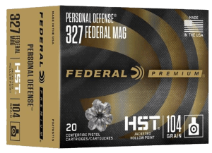 Federal P327HST1S Premium Personal Defense 327FederalMag 104gr Jacketed Hollow Point 20rd Box