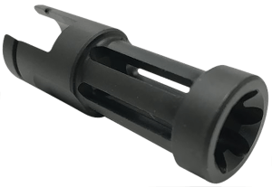 Samson 040606203 Flash Hider Black Oxide Stainless Steel with 2.50" OAL & .860" Diameter for Ruger 10/22