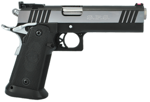 TriStar 85674 SPS Pantera 1911 9mm Luger 18+1 5" Stainless Steel Barrel Black Chrome Serrated Steel Slide Black Steel Frame w/Beavertail Black Polymer Grip