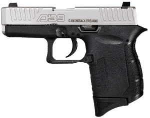 Diamondback DB0200P021 DB9 Gen4 Micro-Compact Frame 9mm Luger 6+1 3.10" Stainless Steel Barrel Nickel Boron Serrated Stainless Steel Slide Black Polymer Frame Black & Grip