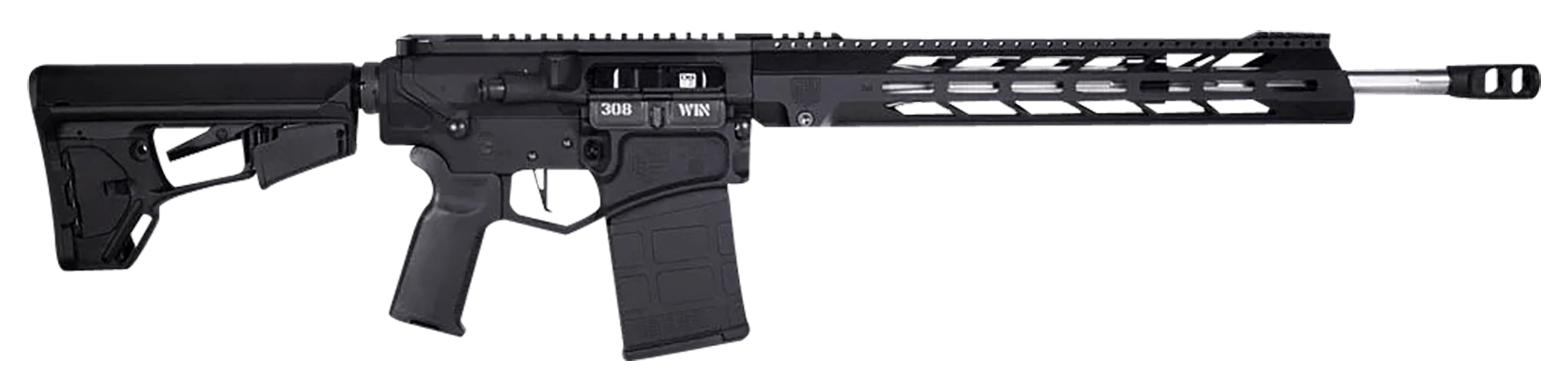 Diamondback DB1059C001 DB10 308 Win 18" 20+1 Black Adjustable Magpul ACS-L Stock Black Magpul MOE-K2+ Grip