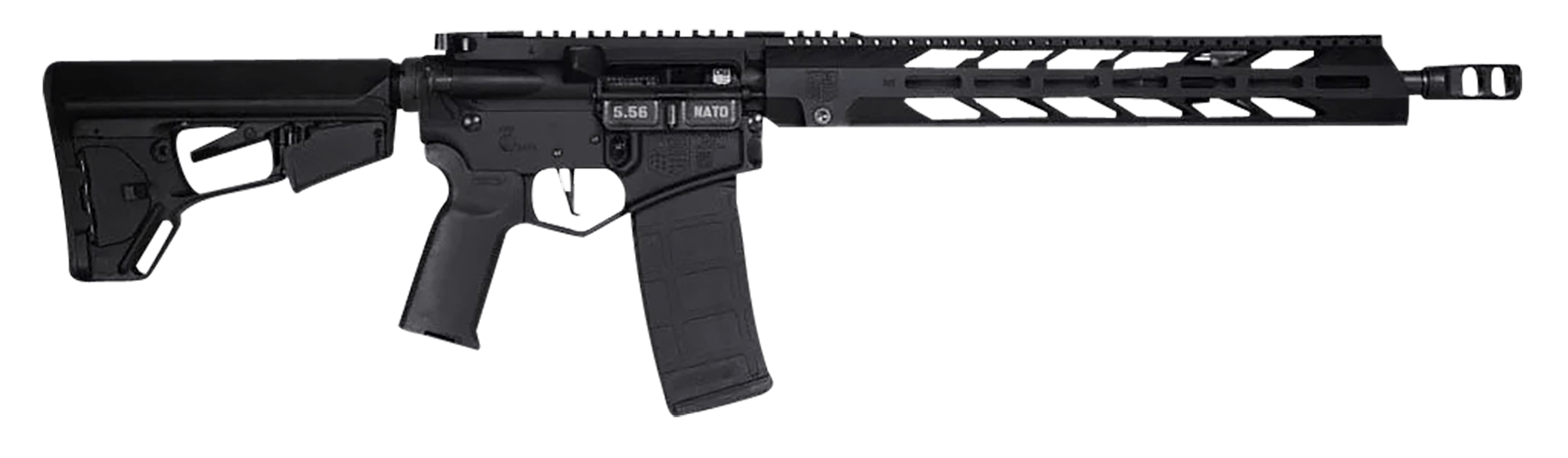 Diamondback DB1758K001 DB15 5.56x45mm NATO 16" 30+1 Black Adjustable Magpul ACS-L Stock Black Magpul MOE-K2+ Grip