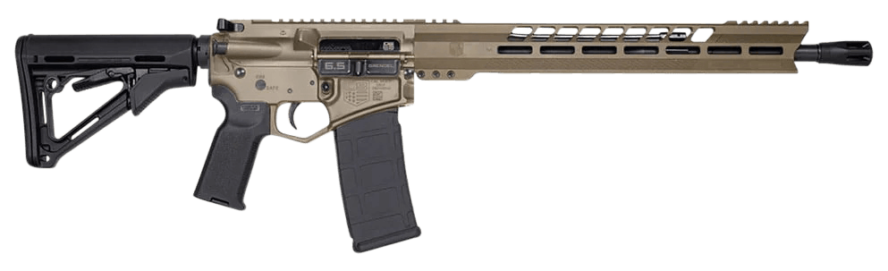 Diamondback DB1732N061 DB15 6.5 Grendel 18" 5+1 28+1 Black Adjustable Magpul CTR Stock Black Magpul MOE K2 Grip with Black Gold Lower 15" M-Lok Flat Dark Earth