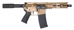 Diamondback DB1912K061 DB15 AR Pistol Carbine Length 5.56x45mm NATO 30+1 7" Heavy Barrel w/A2 Flash Hider  6" M-Lok Handguard  Flat Dark Earth Buffer Tube Foam Pad Stock  Magpul MOE Grip