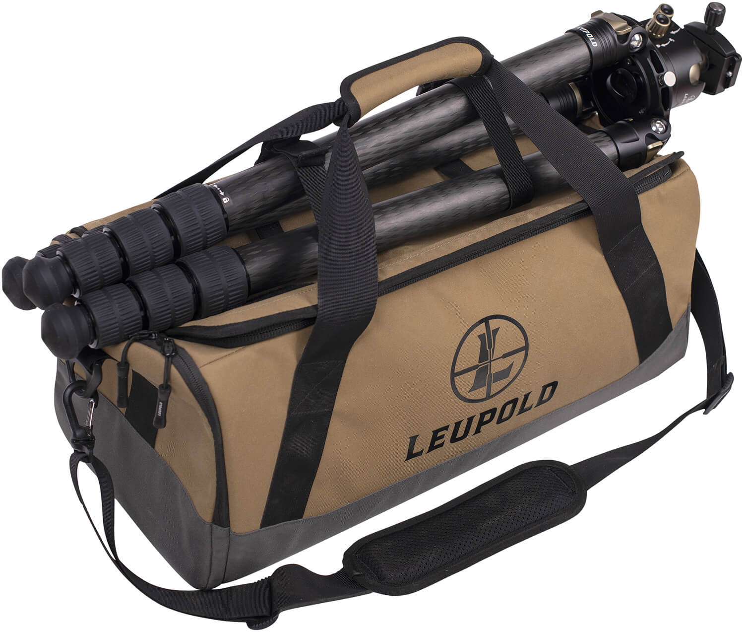Leupold 182402 Optics Go Gear Tan/Black Nylon Duffle Bag 21" Long - Image 3
