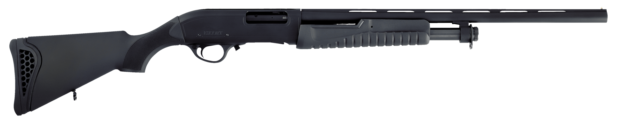 Escort HEFH2022051Y Field Hunter Youth 20 Gauge Pump 3" 4+1 22" Black Chrome Vent Rib Barrel Black Anodized Grooved Aluminum Receiver Fixed Black Synthetic Stock Right Hand