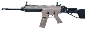 Mauser Rimfire 4150014 M-15  22 LR 22+1 16.50" Barrel w/Flash Hider  Steel Receiver w/Tan Finish  Flip Up Front & Rear Sights  Side Folding Stock w/Adjustable Cheekrest  Manual Thumb Safety