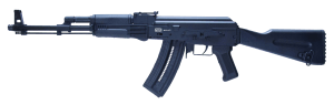 Mauser Rimfire 4070024 AK-47 22 LR 24+1 16.50" Barrel Steel Receiver Black Metal Finish Adjustable Rear Sight Black Wood Furniture