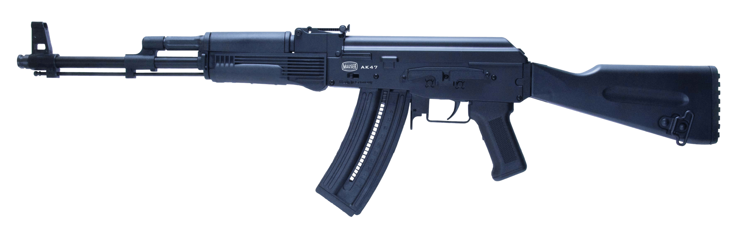 Mauser Rimfire 4070024 AK-47 22 LR 24+1 16.50" Barrel Steel Receiver Black Metal Finish Adjustable Rear Sight Black Wood Furniture