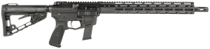 Wilson Combat TRAR9GB91610 AR9G Carbine 9mm Luger 17+1 16" Black Match Grade Threaded Barrel Black Armor-Tuff Picatinny Rail Aluminum Receiver M-LOK Handguard Black Synthetic Rogers Super-Stoc w/Cam-Lock BCM Starburst Gunfighter Grip