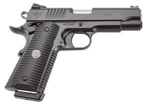 Wilson Combat ACPFS9A ACP Full Size Frame 9mm Luger 10+1 5" Match Grade Barrel Black Serrated Carbon Steel Slide Black Armor-Tuff Carbon Steel Frame w/Beavertail Black G10 Eagle Claw Grip Ambi Safety