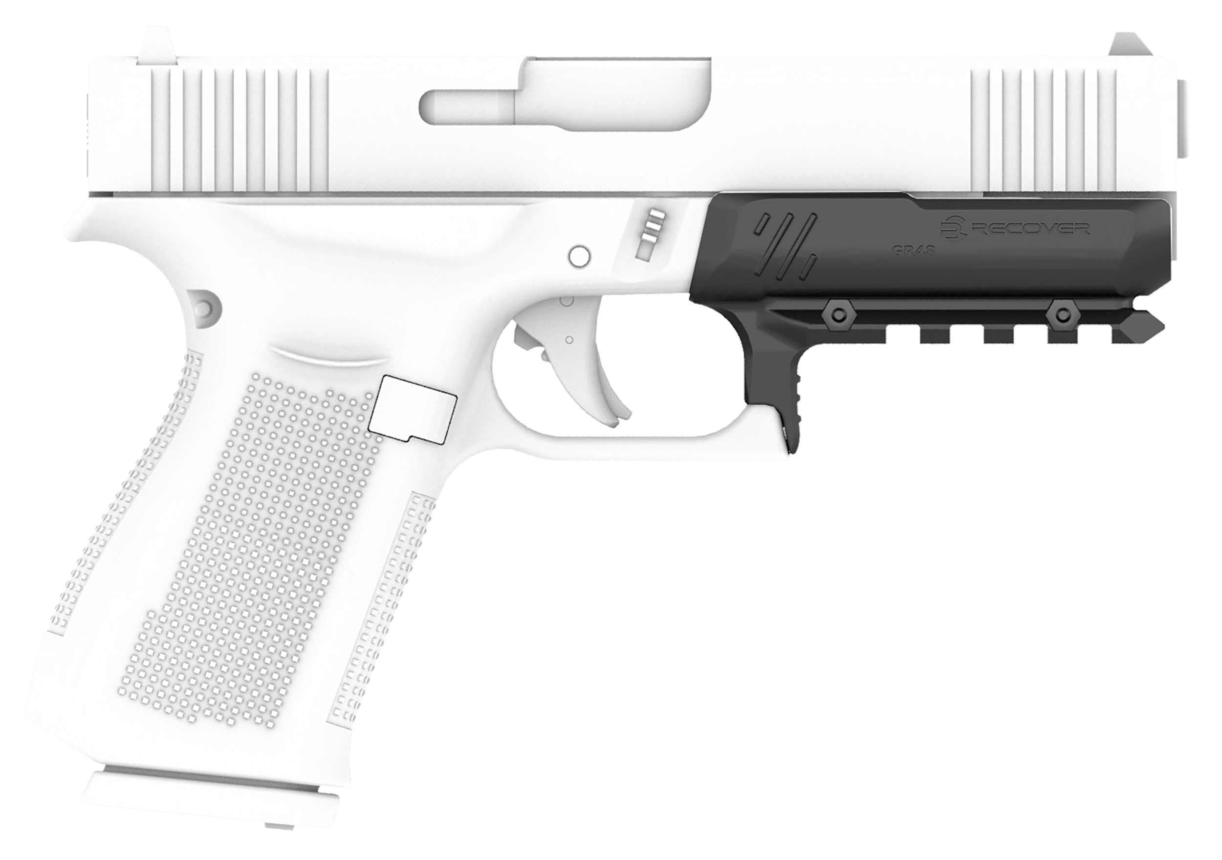 Recover Tactical GR4801 Full Size Rail for Glock 48 Black