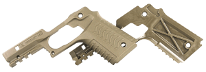 Recover Tactical CC3H02 Grip & Rail System Tan Polymer Picatinny for Standard Frame 1911