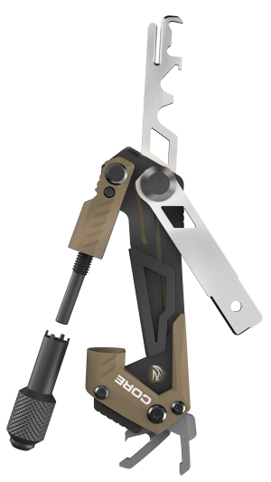Real Avid AVGTCORAR Core Gun Tool AR15 Olive Green/Black Stainless Steel