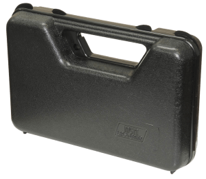 MTM Case-Gard 803R Single Handgun Case made of Polypropylene w/ Black Finish Foam Padding Hinge & Latches 9" x 5.60" x 2" Interior Dimensions