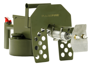 Exothermic Technologies PFLRT Pulsefire LRT Green Powder Coated Aluminum/Brass/Viton 25 ft Flame Range 25.70" Long Fuel Gasoline/Gasoline Diesel Mix Includes Battery/Battery Charger