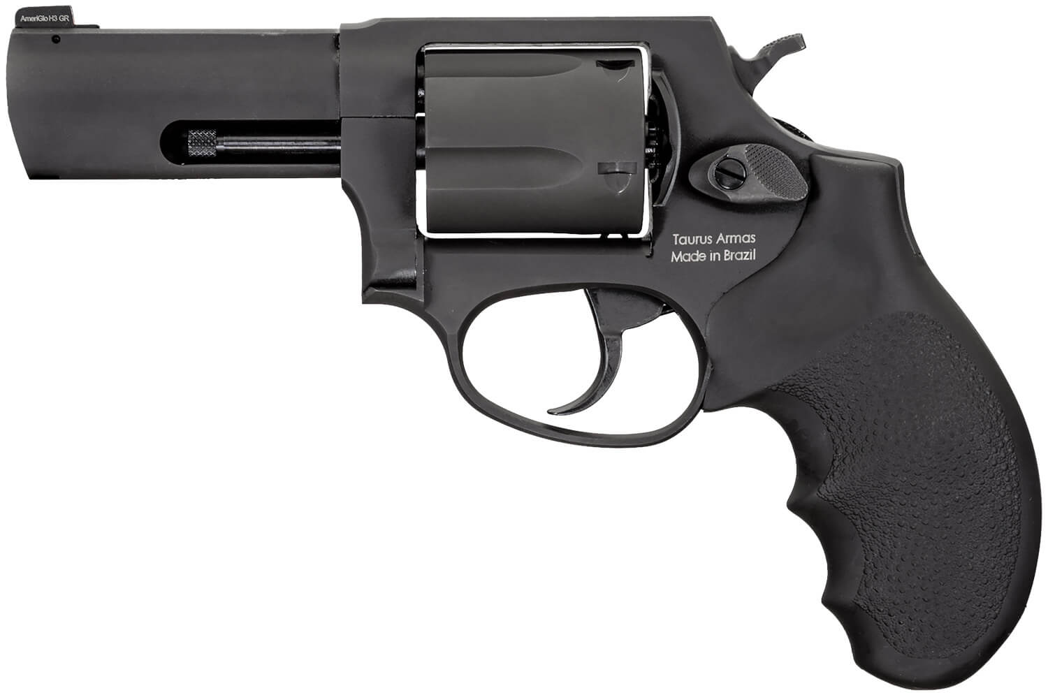 Taurus 260531NS 605 SA/DA 38 Speical +P or 357 Mag 5 Shot 3" Barrel Overall Matte Black Finish Stainless Steel Finger Grooved Black Hogue Rubber Grip Night Front Sight - Image 2