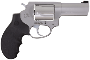 Taurus 260539NS Defender 605 SA/DA 38 Special +P or 357 Mag 5 Shot 3" Barrel Overall Matte Finish Stainless Steel Finger Grooved Black Hogue Rubber Grip Night Front Sight