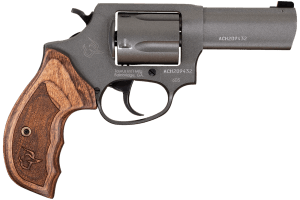 Taurus 26053CNS Defender 605  SA/DA 38 Special +P or 357 Mag 5 Shot 3" Barrel  Overall Tungsten Gray Cerakote Finished Steel  Altamont Wood Grip  Night Front Sight