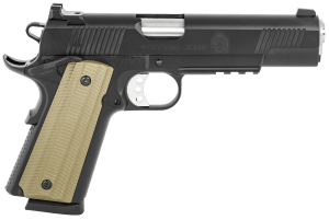 Springfield Armory PO9230 1911 Operator 45 ACP 8+1 5" Stainless Match Grade Steel Barrel Black Cerakote Serrated Carbon Steel Slide Black Cerakote Steel Frame w/Beavertail & Picatinny Rail VZ G10 Grip