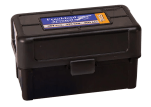 Frankford Arsenal 1083786 Hinge-Top 17 Cal 204 Cal 223 Cal Black High Density Polymer 50rd