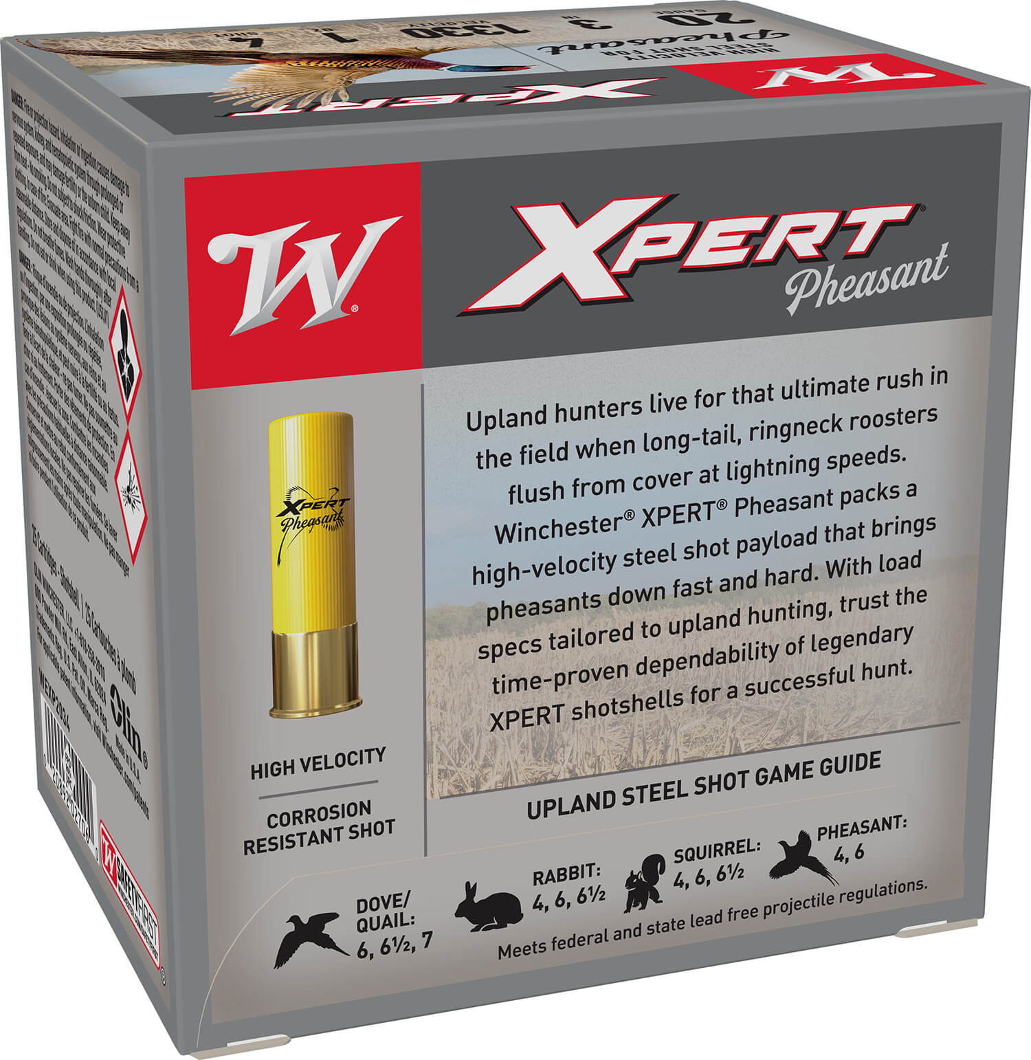 Winchester Ammo WEXP2034 Xpert Pheasant Lead Free High Velocity 20 Gauge 3" 1 oz 4 Shot 25 Per Bx - Image 2