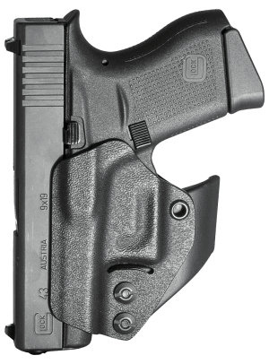 Mission First Tactical H2GL43AIWBM Minimalist Holster AIWB Black Polymer Belt Clip Fits Glock 42/43/43X/48 Ambidextrous