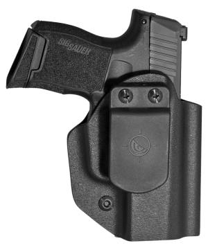 Mission First Tactical HSIG365AIWBABL Appendix Holster IWB/OWB Black Polymer Belt Clip Fits Sig P365 Ambidextrous
