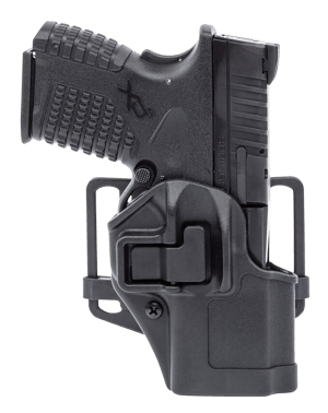 Blackhawk 410577BKR Serpa CQC OWB Size 77 Black Polymer Belt Loop/Paddle Fits Springfield Hellcat Right Hand