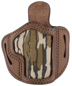 1791 Gunleather MOBH21BRWR BH2.1 Optic Ready OWB Size 2.1 Brown/Mossy Oak Leather Belt Slide Compatible w/Glock 17/Springfield XD/S&W Shield Right Hand