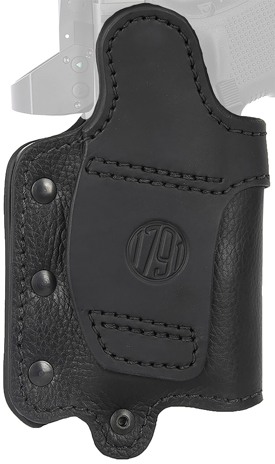 1791 Gunleather UCLB21NSBR Ultra Custom Light Bearing OWB Size 2.1 Night Sky Black Leather Belt Loop Compatible w/Glock 17/S&W M&P Shield/Springfield XD Right Hand - Image 2