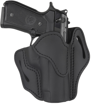 1791 Gunleather ORBH23SBLR BH2.3 Optic Ready OWB Size 2.3 Stealth Black Leather Belt Slide Compatible w/Glock 17/S&W M&P Shield Right Hand