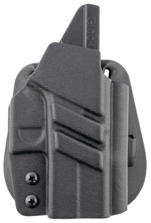 1791 Gunleather TACPDHOWBG43XMOSBLKR Tactical Kydex OWB Black Kydex Paddle Compatible w/Glock 43/43X/43X MOS Right Hand
