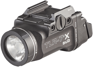 Streamlight 69404 TLR-7 X Sub Gun Light Black Anodized 500 Lumens White LED Springfield Armory Hellcat